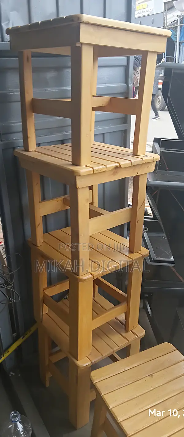 35 By 35 Mini Wooden Chairs | ከእንጨት የተሰሩ የካፌ ወንበሮች