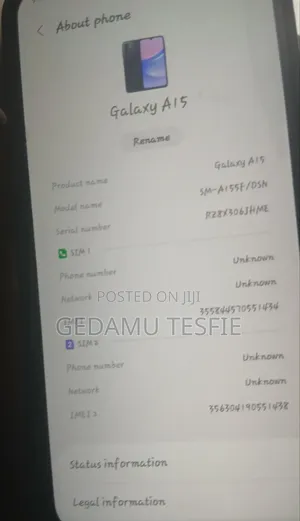 New Samsung Galaxy A15 128 GB Black