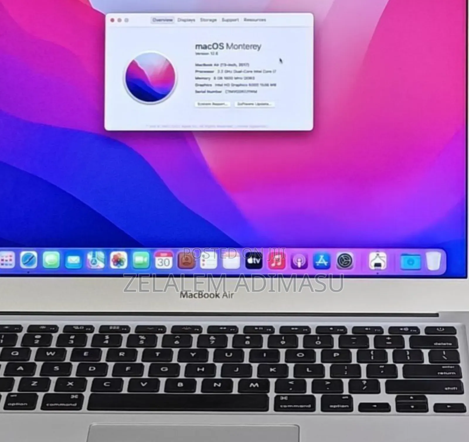 New Laptop Apple MacBook Air 2017 8GB Intel Core i7 SSD 256GB