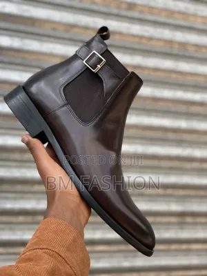 Chelsea Boots: Dark Brown Smooth Leather Shoes (Order Now)