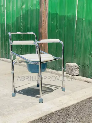 Commode Folding Chair With Wheels Lightweight and Easy to Move