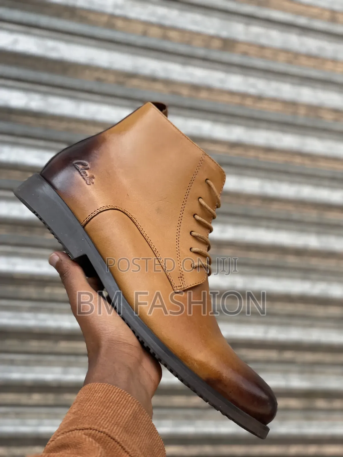 Clarkstan Burnished Leather Lace-Up Ankle Boots