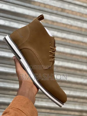 Premium Clarks Brown Matte Leather Boots