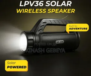 2in1 Solar Wireless Speaker With Flashlight