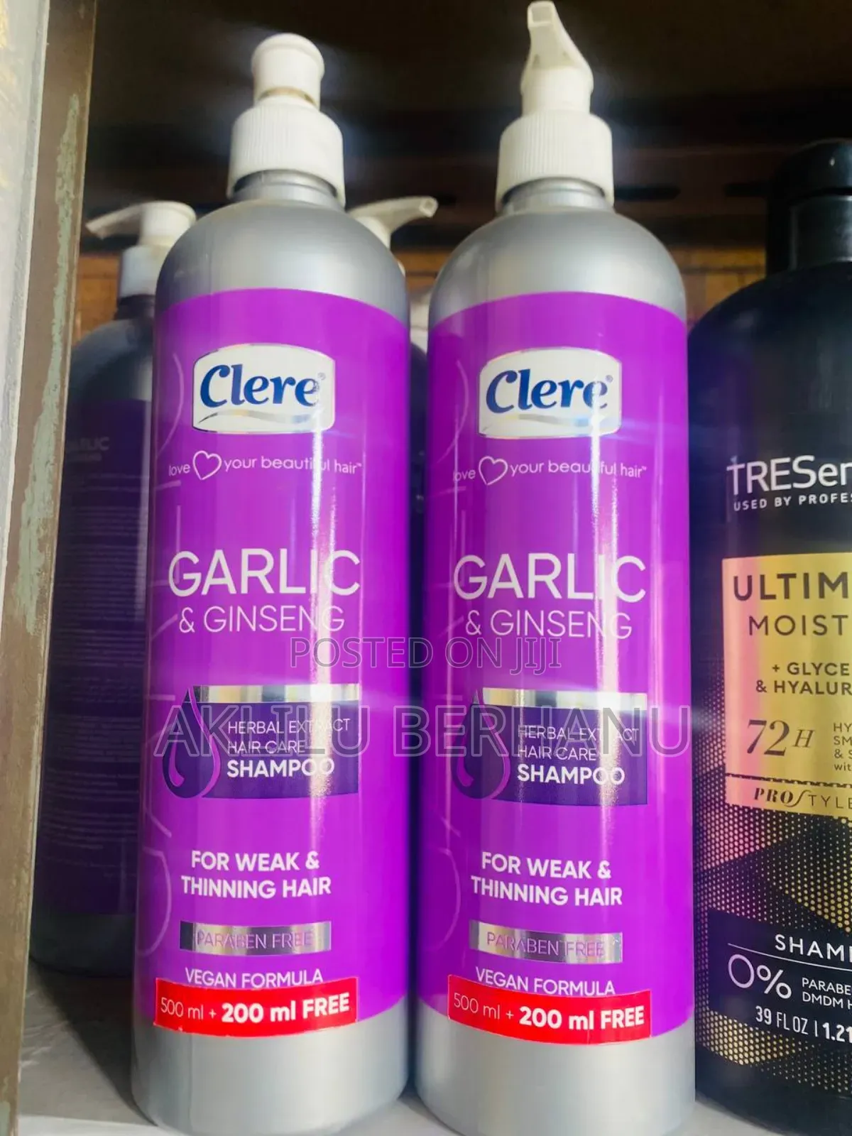 Clere Garlic Ginseng Herbal Extract Shampoo – 700ml