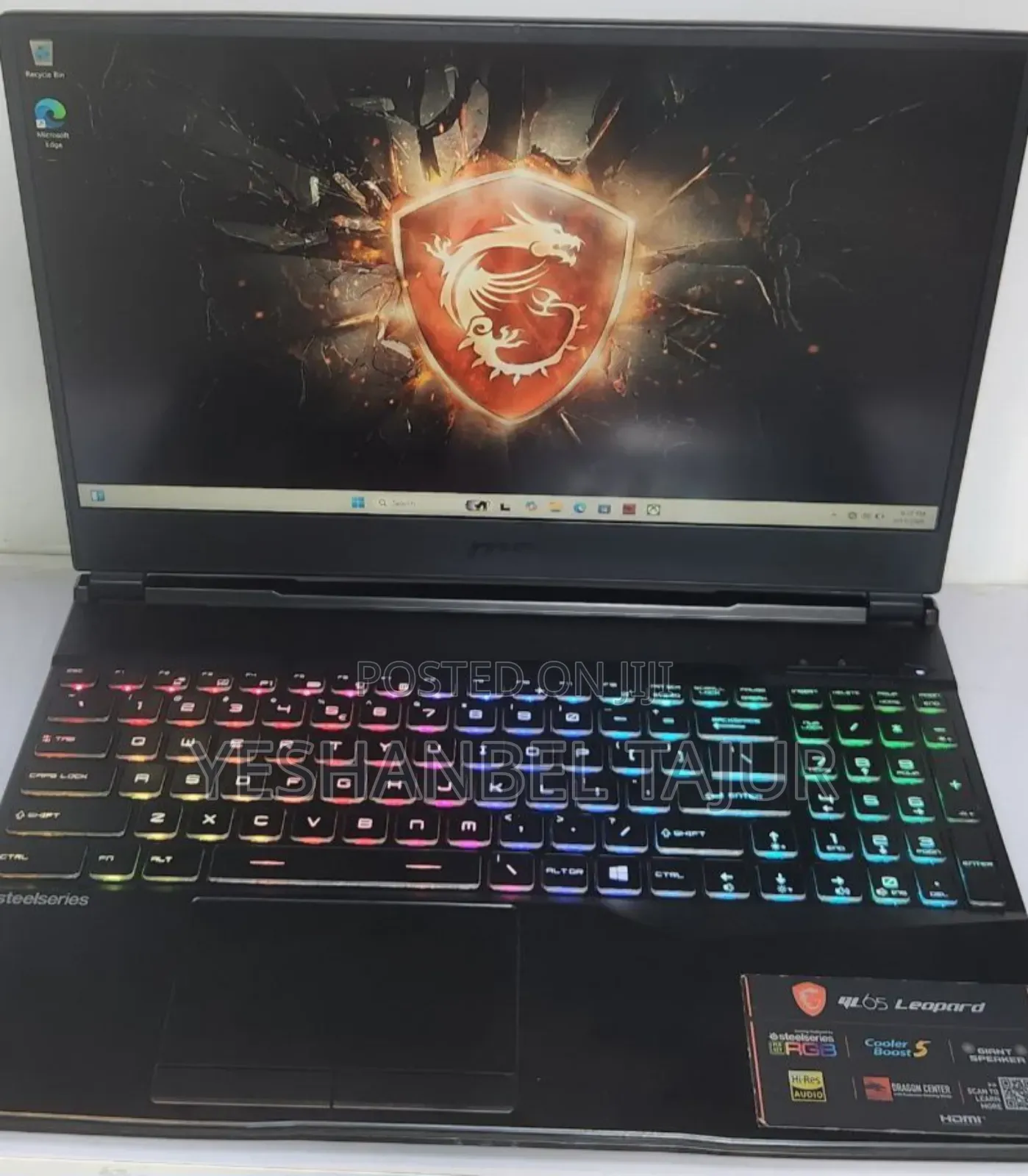 New Laptop MSI GP75 Leopard 16GB Intel Core i5 SSD 512GB