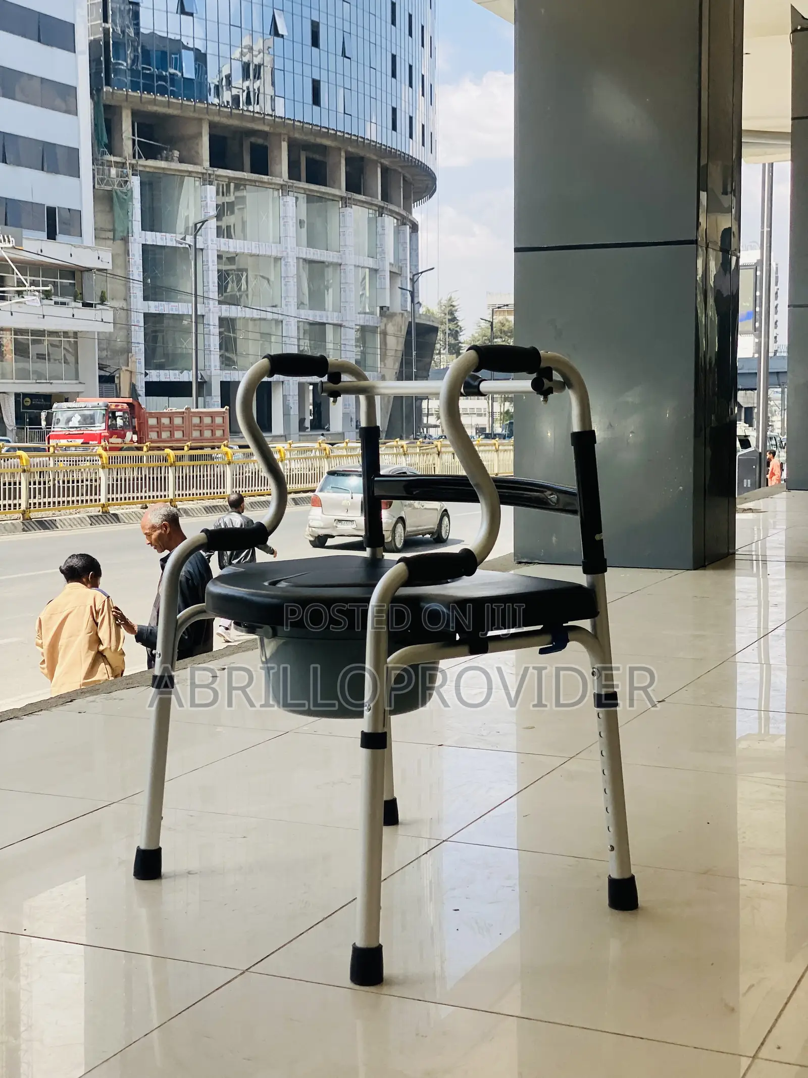 Bedside Commode, Shower Chair, Raised Toilet Seat Walkers for Senior
