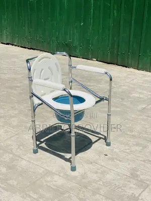 Folding Commode Chairlightweightandeasy To Movewithlockingcastorwheels