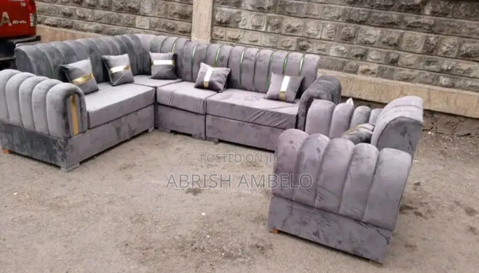 Adis Sofa Nevy Gray Color