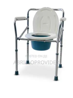 Height Commode Adjustable Foldable Chair With Pot