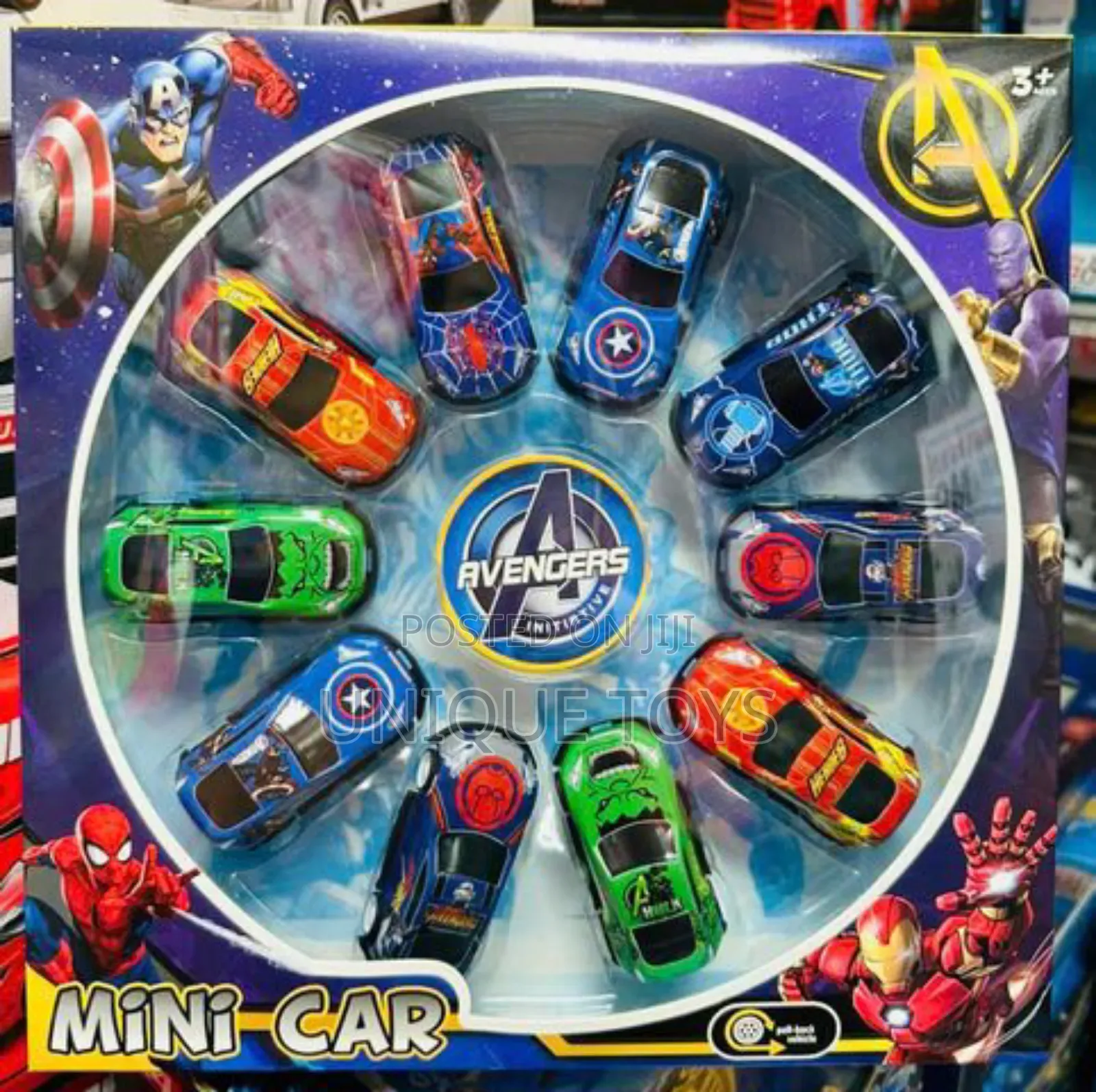 Avengers Hero Cars Set, 10 Pcs
