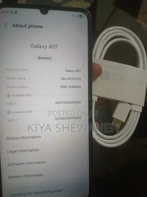 New Samsung Galaxy A07 128 GB Black