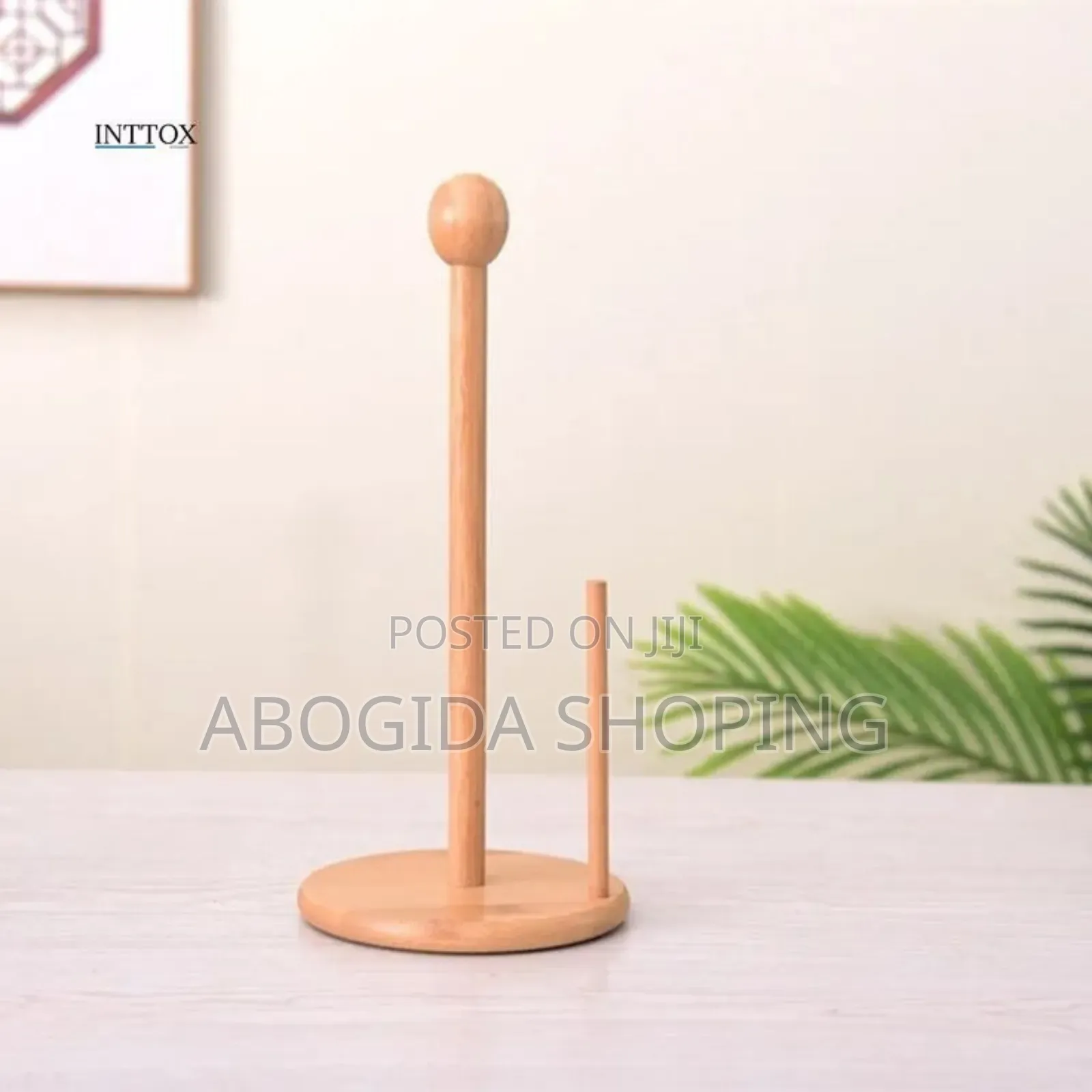 Bamboo Paper Towel and Tissue Stand