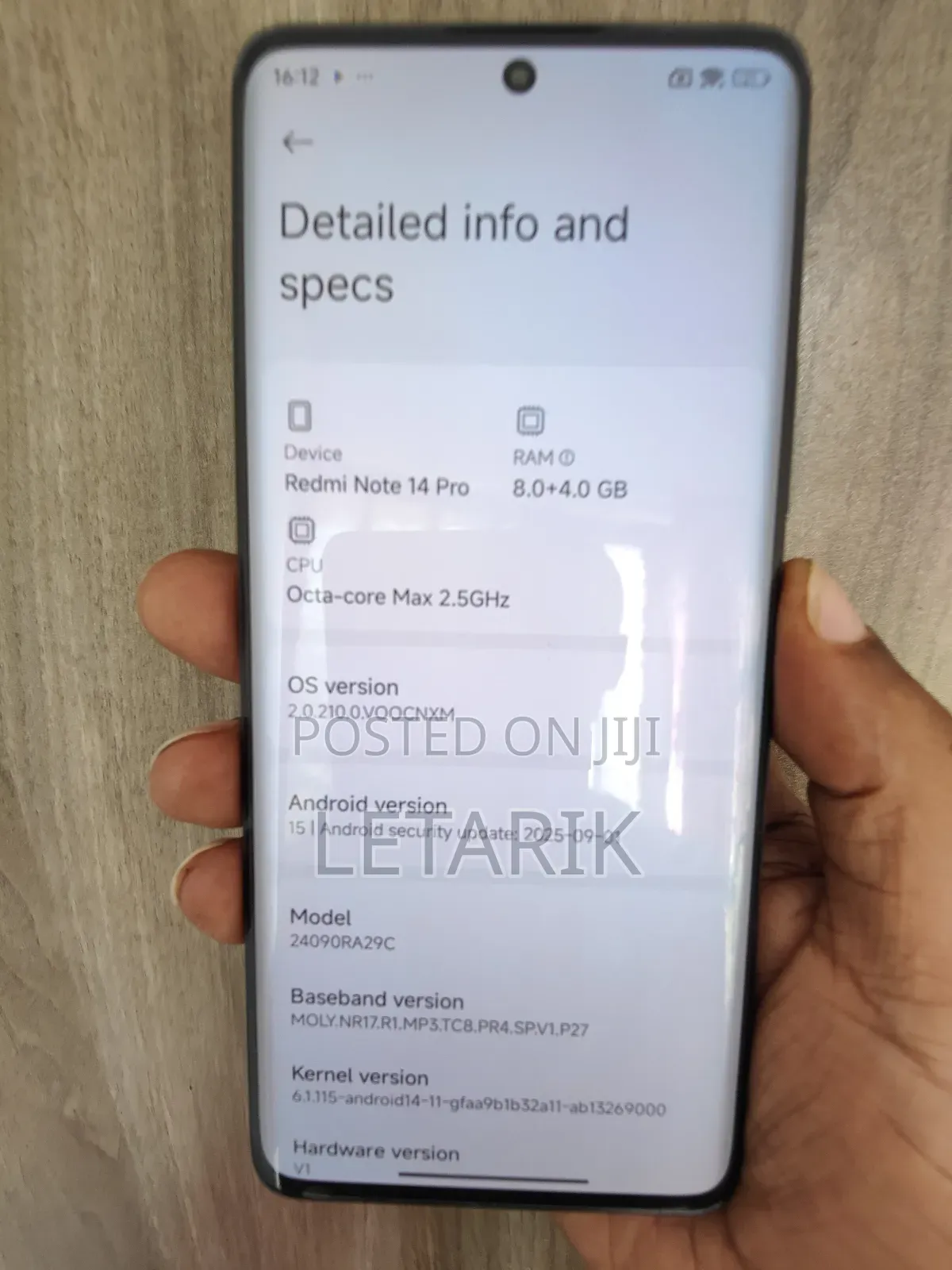 New Xiaomi Redmi Note 14 Pro 128 GB Red