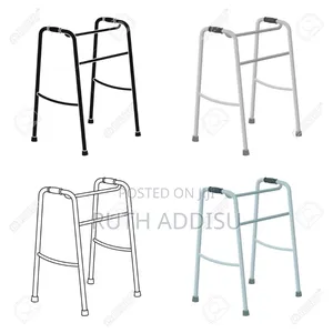 Walker for the Disabled.Old Age Single Icon in Cartoon Style Vector