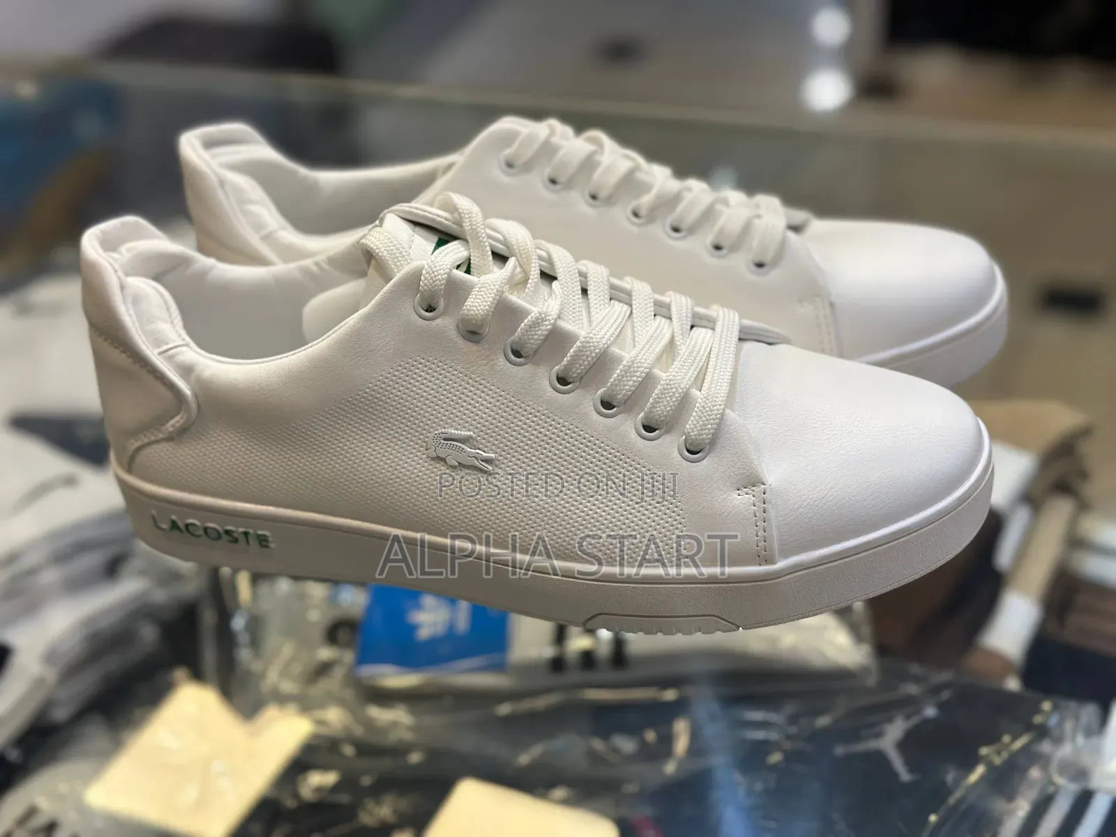 Lacoste Full White Cor High Master Quality Flat Lather Shoes