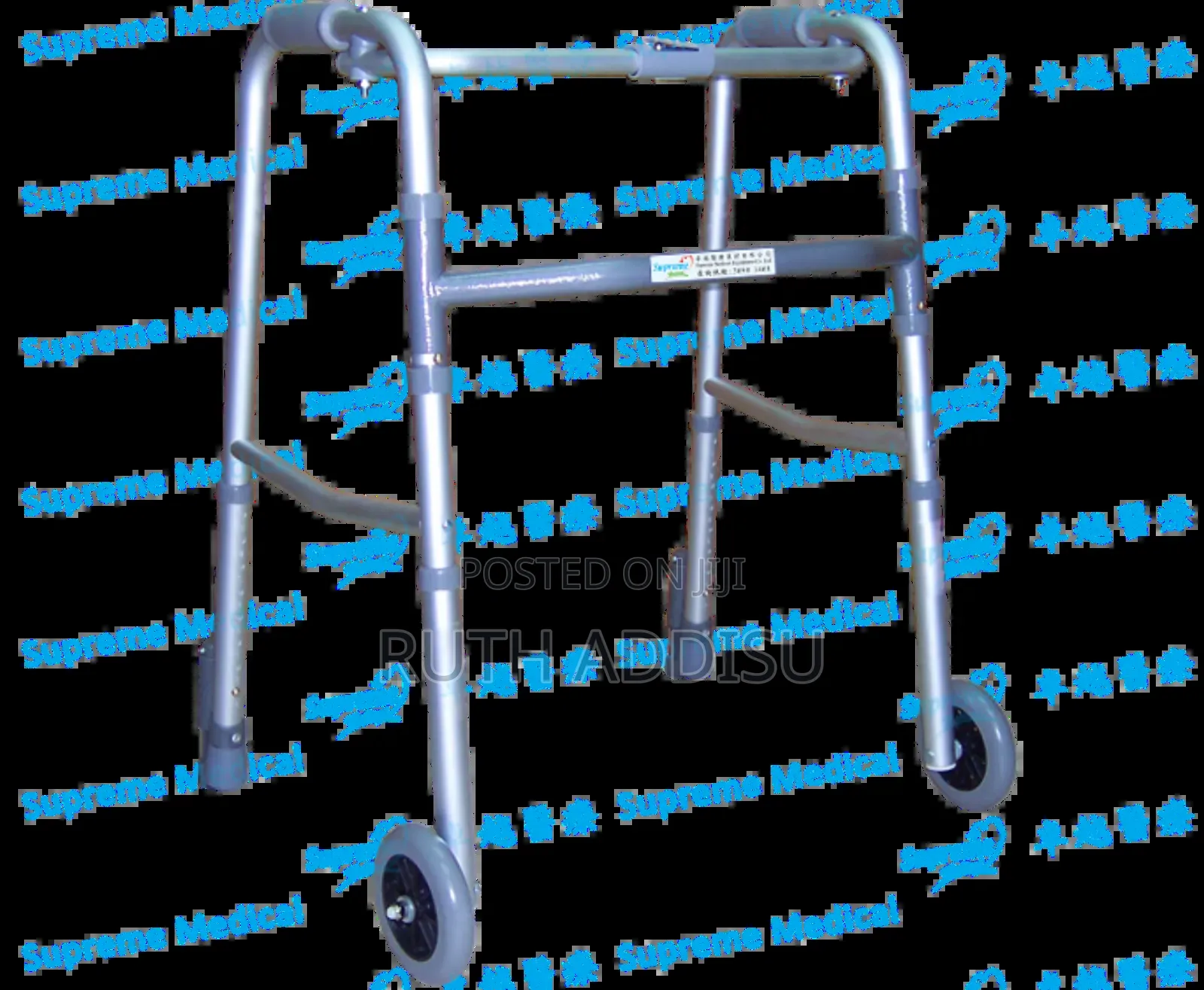 Walker for the Disabled.Old Age Single Icon in Monochrome Style Vector