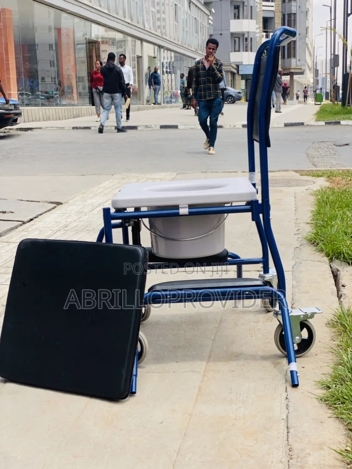 Bedroom Seat With Bucket Wheels Steel Wheelchair Rolling Shower