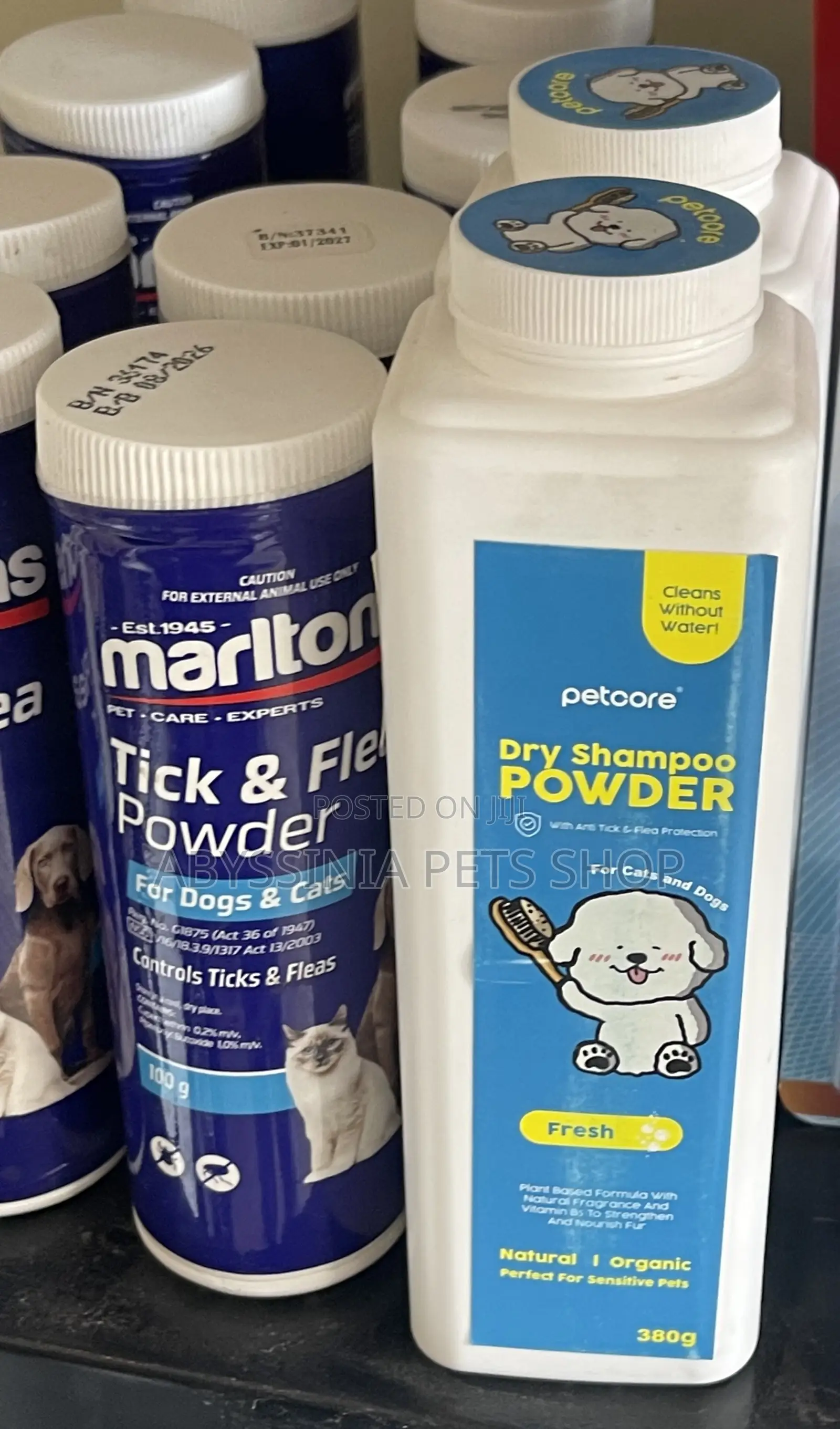 Dog Dry Shampoo Powders