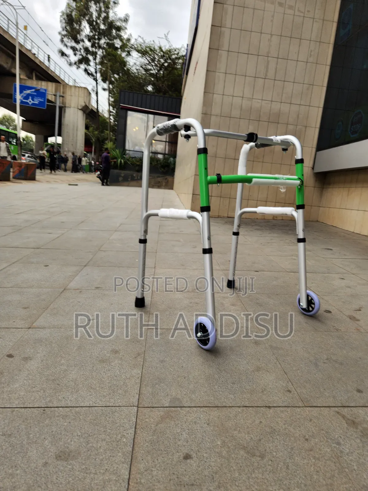 Vissco Foldable Walking Aid (Zimmer) Frame Elderly Disability Walker