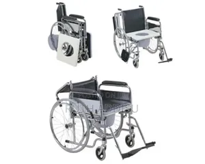 Generic Solid Medical Wheel Chair With Commode Toilet