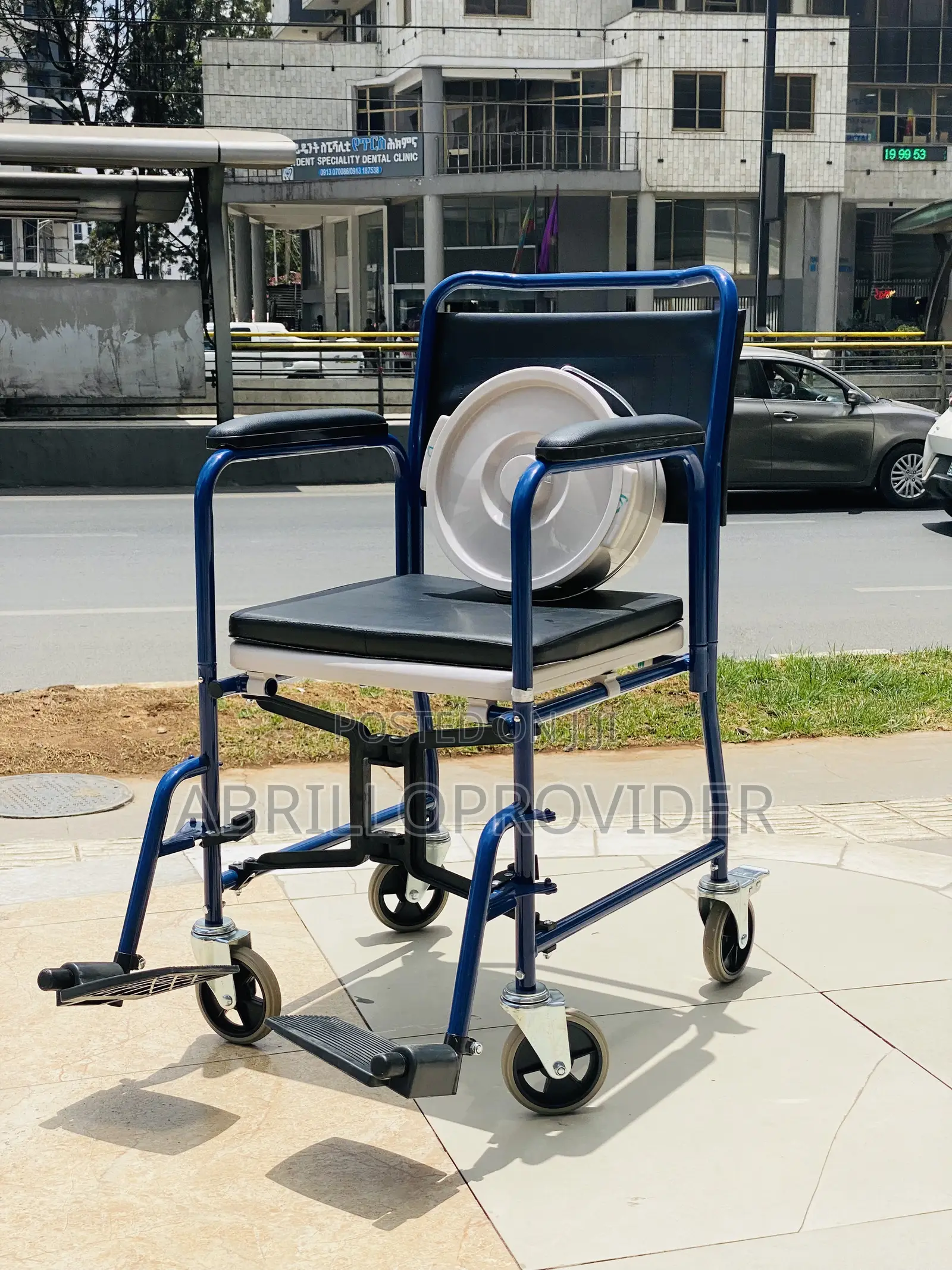 Bathroom Rolling Shower Chair for Bathroom Safety Equipment