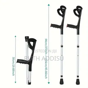 Folding Forearm Crutches for Adults, Height Adjustable, Weight Capacit