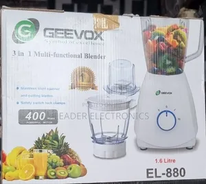Geevox 3-in-1 Multi-Functional Blender – Blend | Grind | Mix