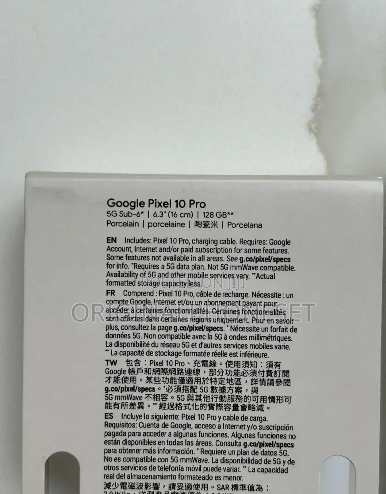 New Google Pixel 10 Pro 512 GB White
