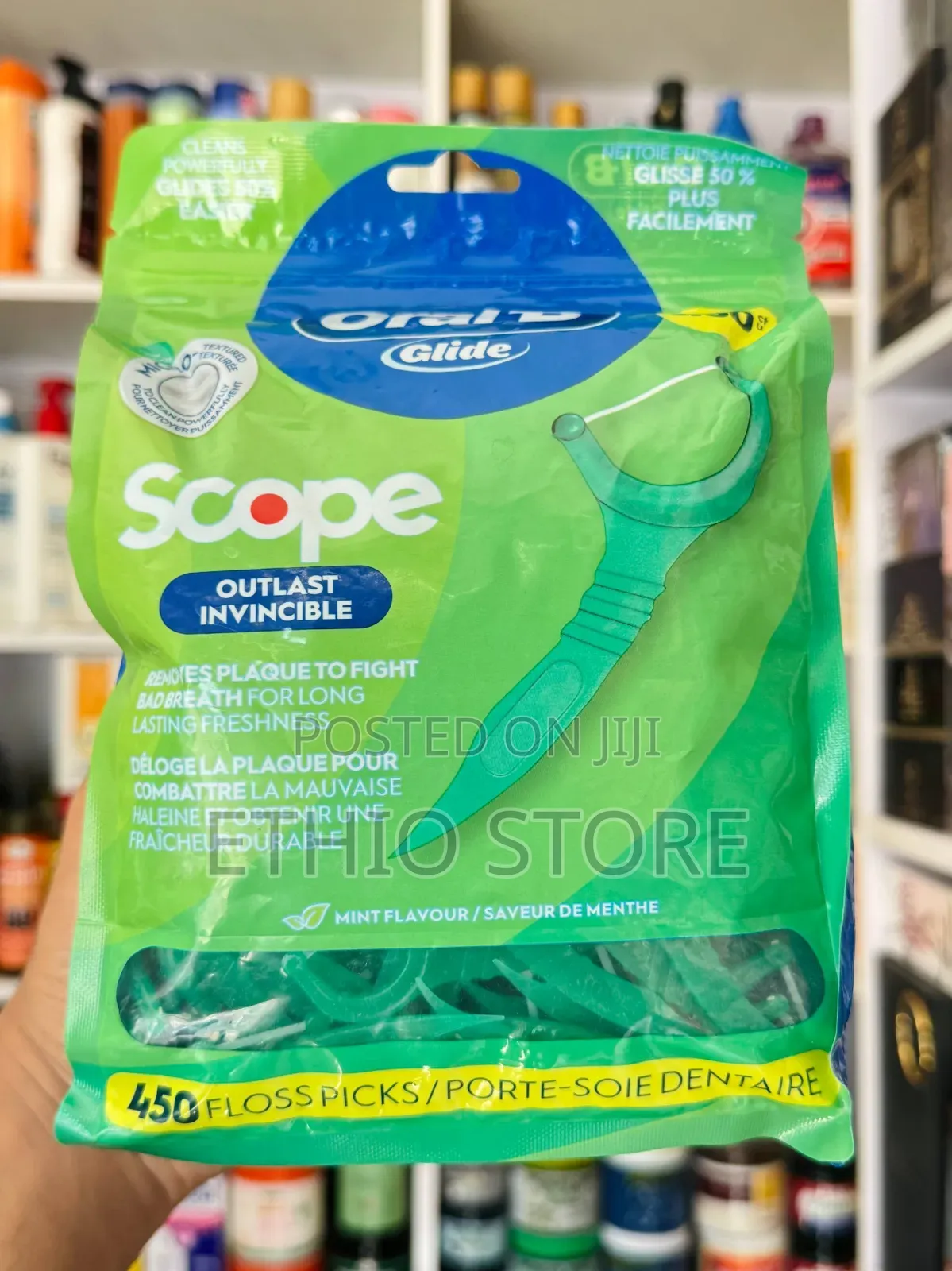 Oral-B Glide Floss Picks With Scope Outlast Flavor
