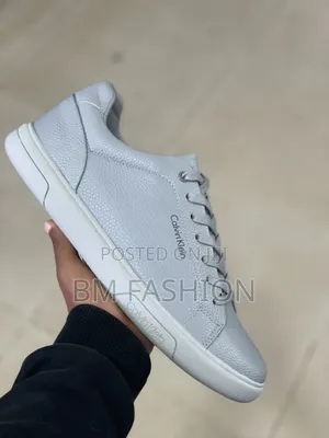 Brand New Ck Pebbled Sneakers in Grey: On Sale