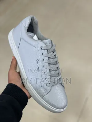 Brand New Ck Pebbled Sneakers in Grey: On Sale
