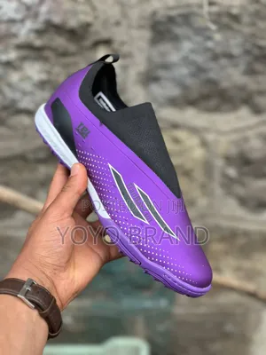New Arrival TBL Tianbaolun Purple Futsal Soccer Cleats Shoes