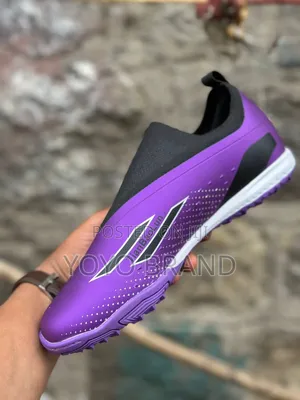 New Arrival TBL Tianbaolun Purple Futsal Soccer Cleats Shoes
