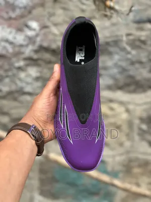 New Arrival TBL Tianbaolun Purple Futsal Soccer Cleats Shoes