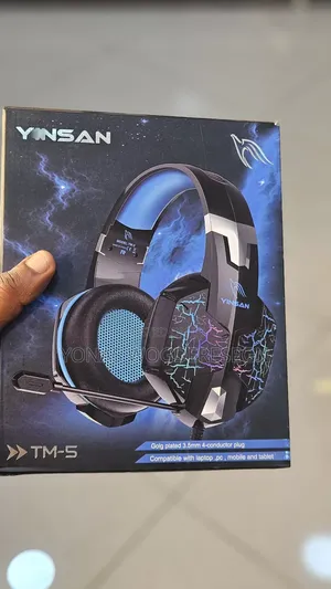 Yinsan Tm-5 Gaming Headset – RGB Light, Noise-Cancelling Mic, 3.5mm