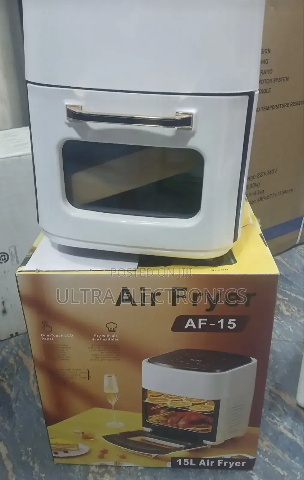 15-Liter Capacity Air Fryer and Toaster Oven. Capacity: 15 Liters.