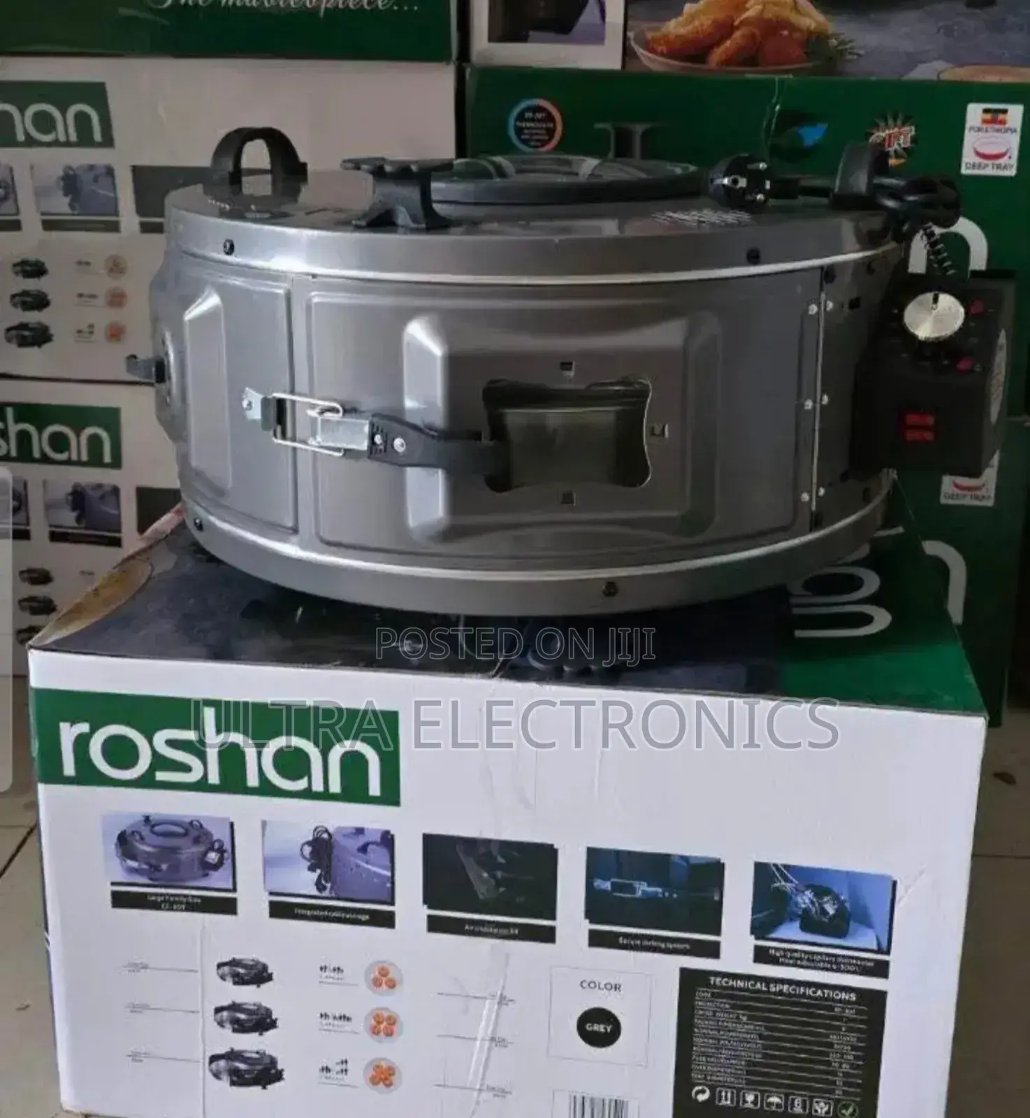 የዳቦ መጋገሪያ Roshan Round Oven, Commonly Used in Ethiopia for Baking
