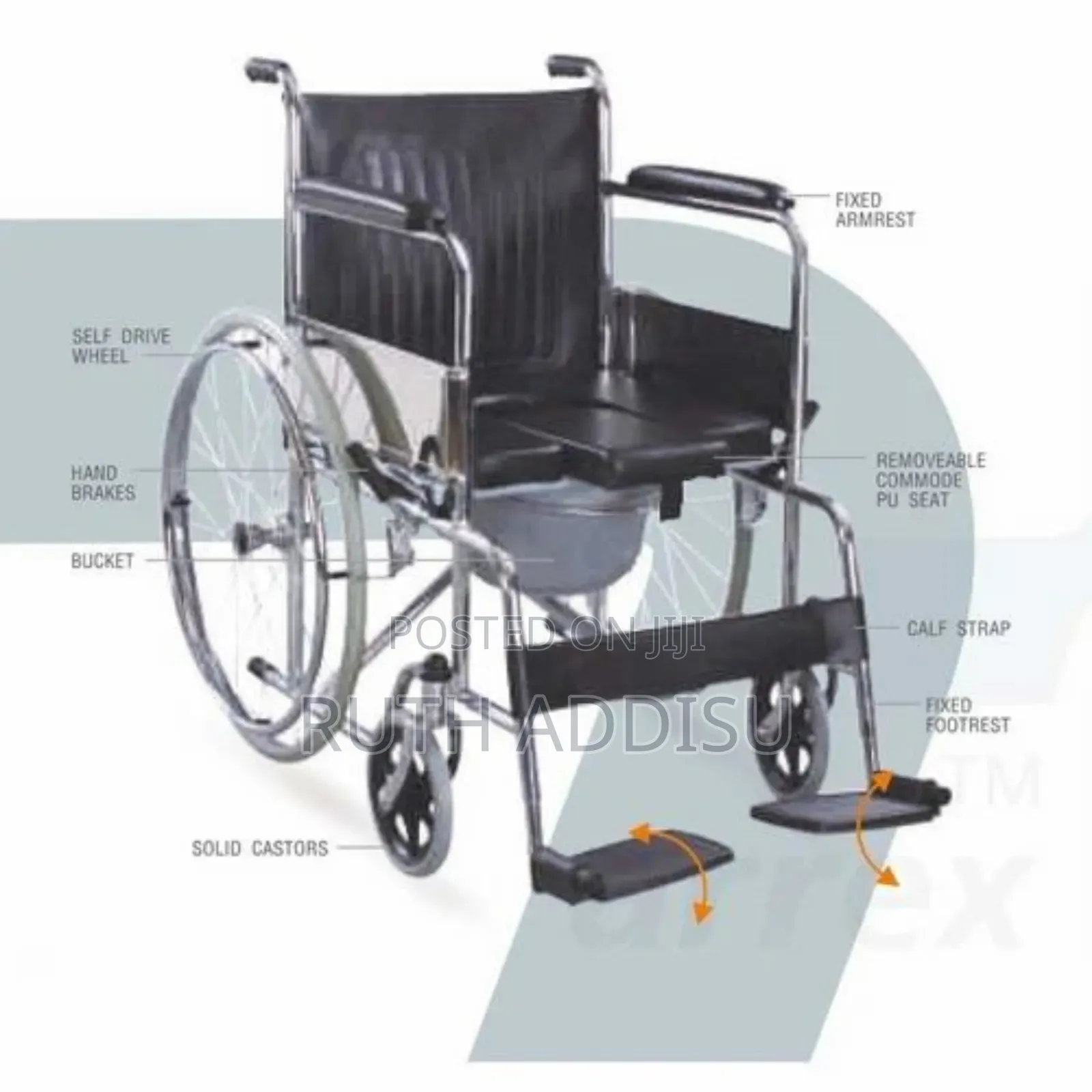 Generic Wheel Chair With Commode | Ethiopia Whilcar