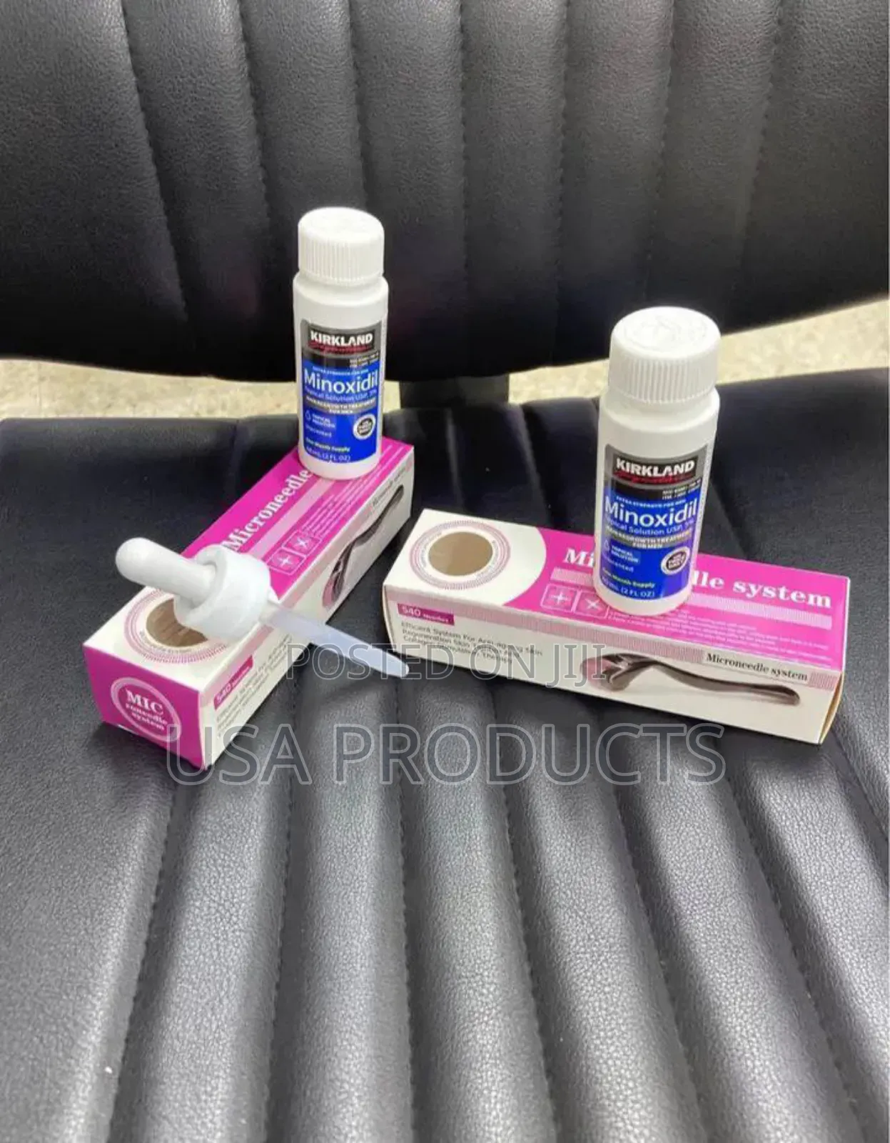 Minoxidil 5% ኦርጂናል Product and DRS Derma Roller