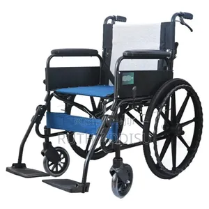 Folding Transport Wheelchairs,Lightweight Steel Wheel መኪና ውስጥ መግባት