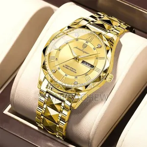 Men's Quartz Watches Waterproof Stainless Steel
