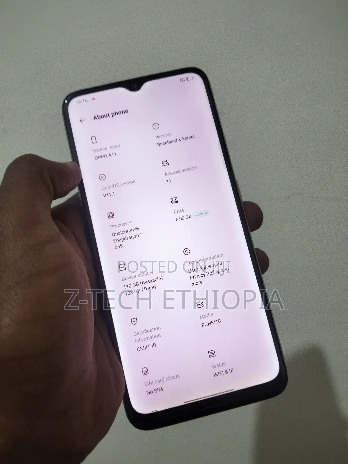 New Oppo A11 128 GB White