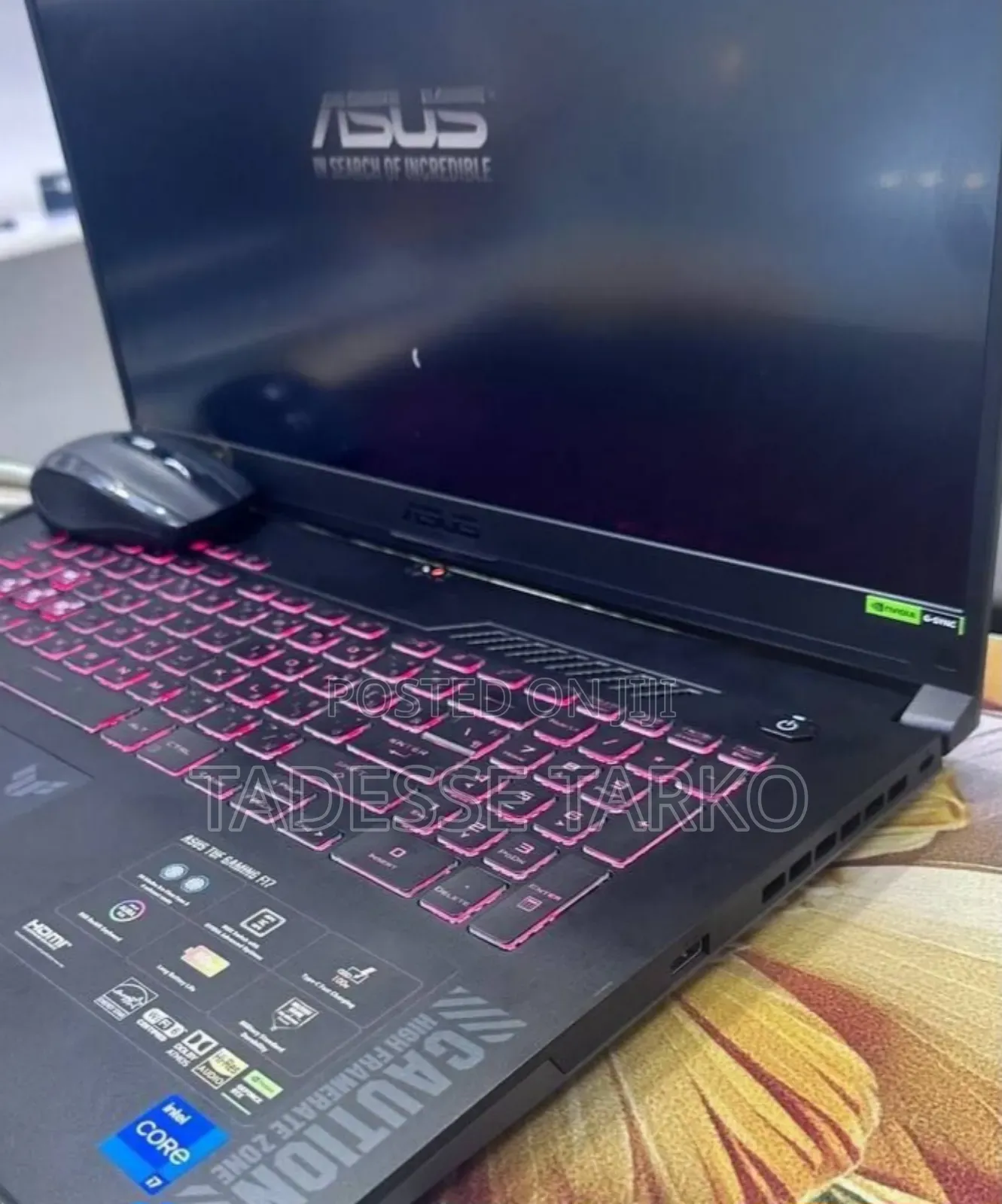 New Laptop Asus TUF Gaming F16 32GB Intel Core i7 SSD 1.5T