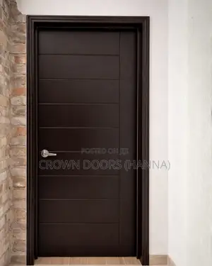 Room Doors Made of Natural Stone and Wooden Fiber.