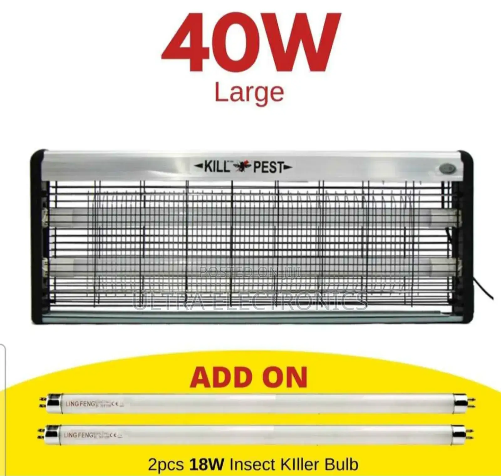Killer Ling Feng 40w Large Electric Insect Killer or Bug Zapper.