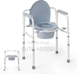 3-in-1 Toilet Safety Rail, Shower Chair, Portable Toilet for Seniors