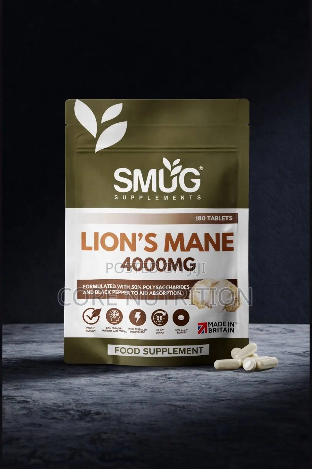 Lion’S Mane 4000mg , 180 Tablets