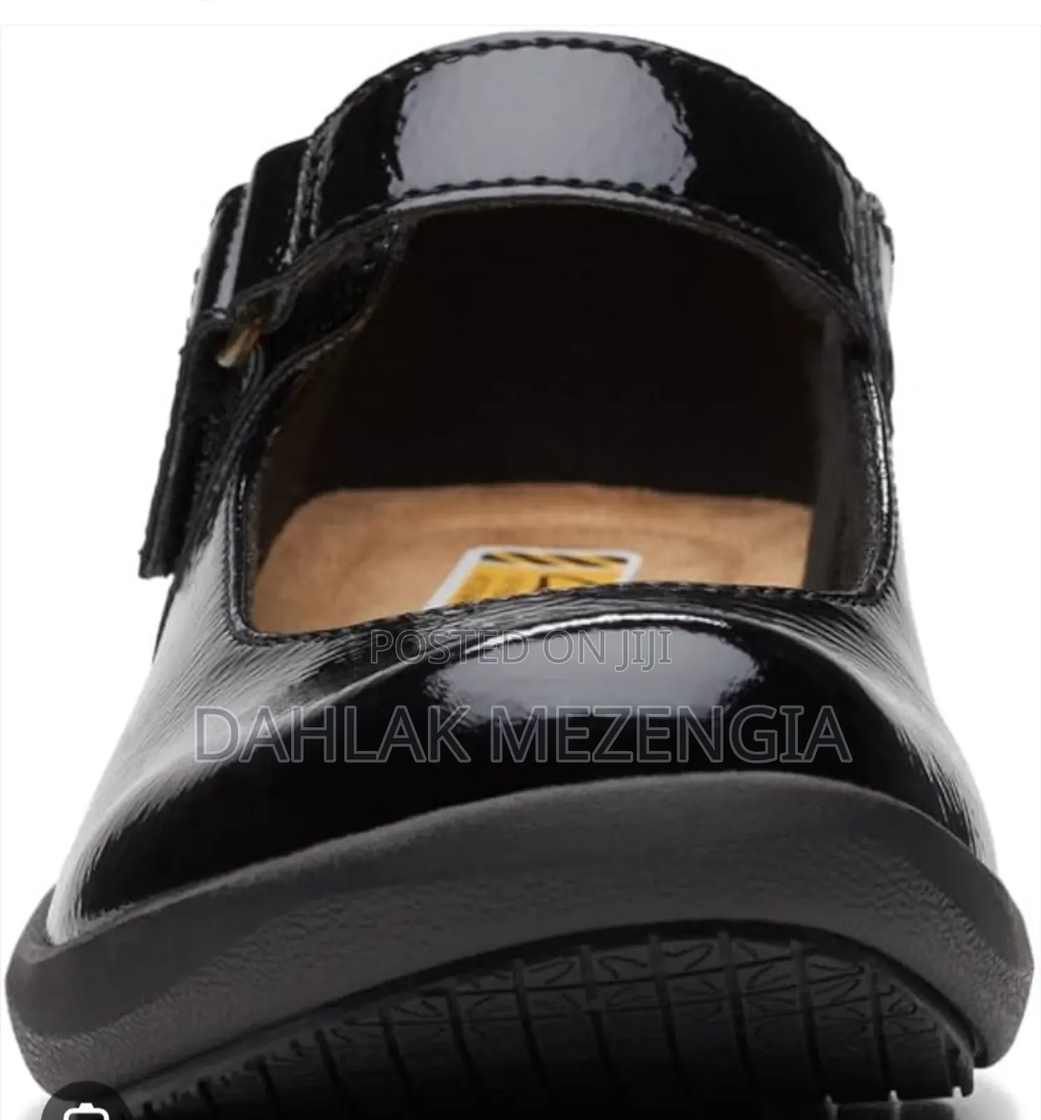 Clarks Women's Talene Ave Black Crinklepat Leather