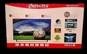 Emingtek 65” Smart Android Tv – Frameless | 2026 New Model